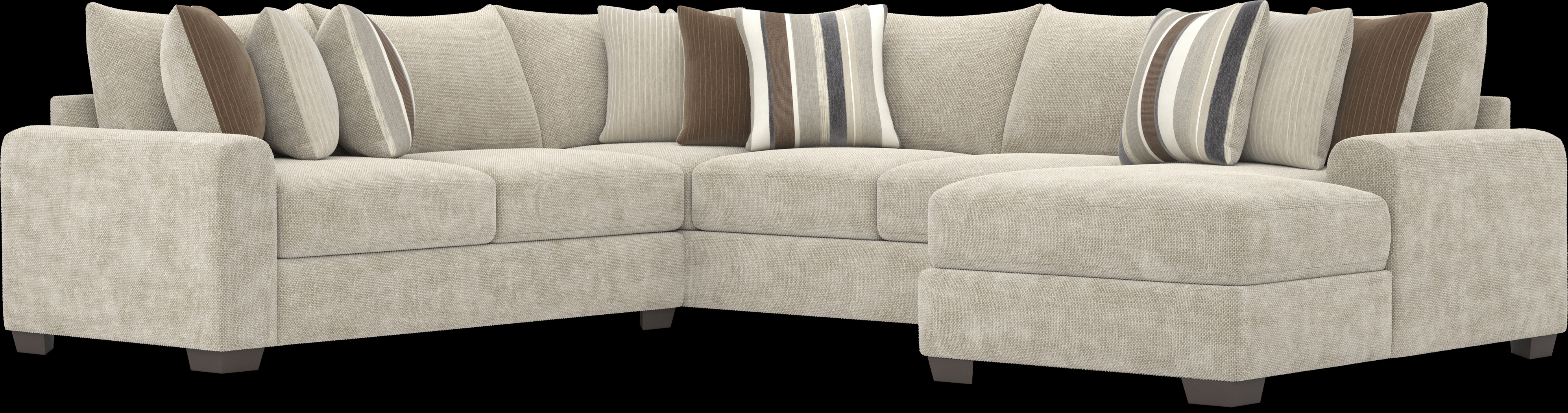 Martin Brown 3 Pc Sectional - Thumbnail - Image 1