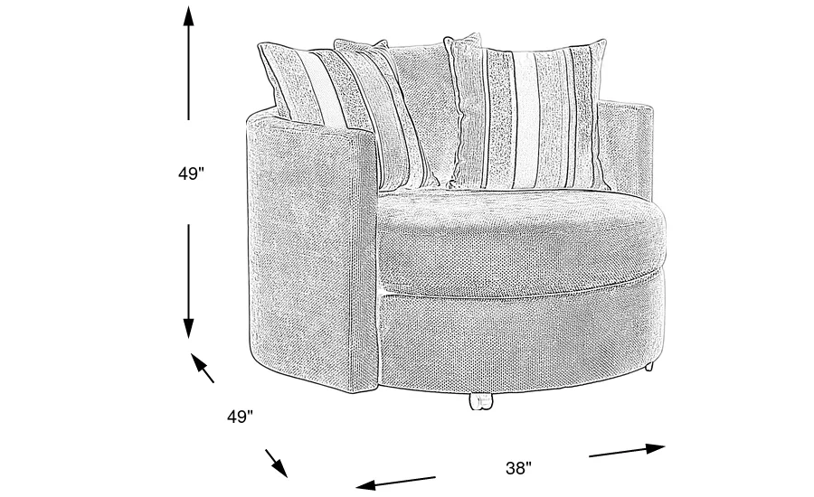 Dimension Image. Please refer to the Dimension Tab on this page for dimension details.