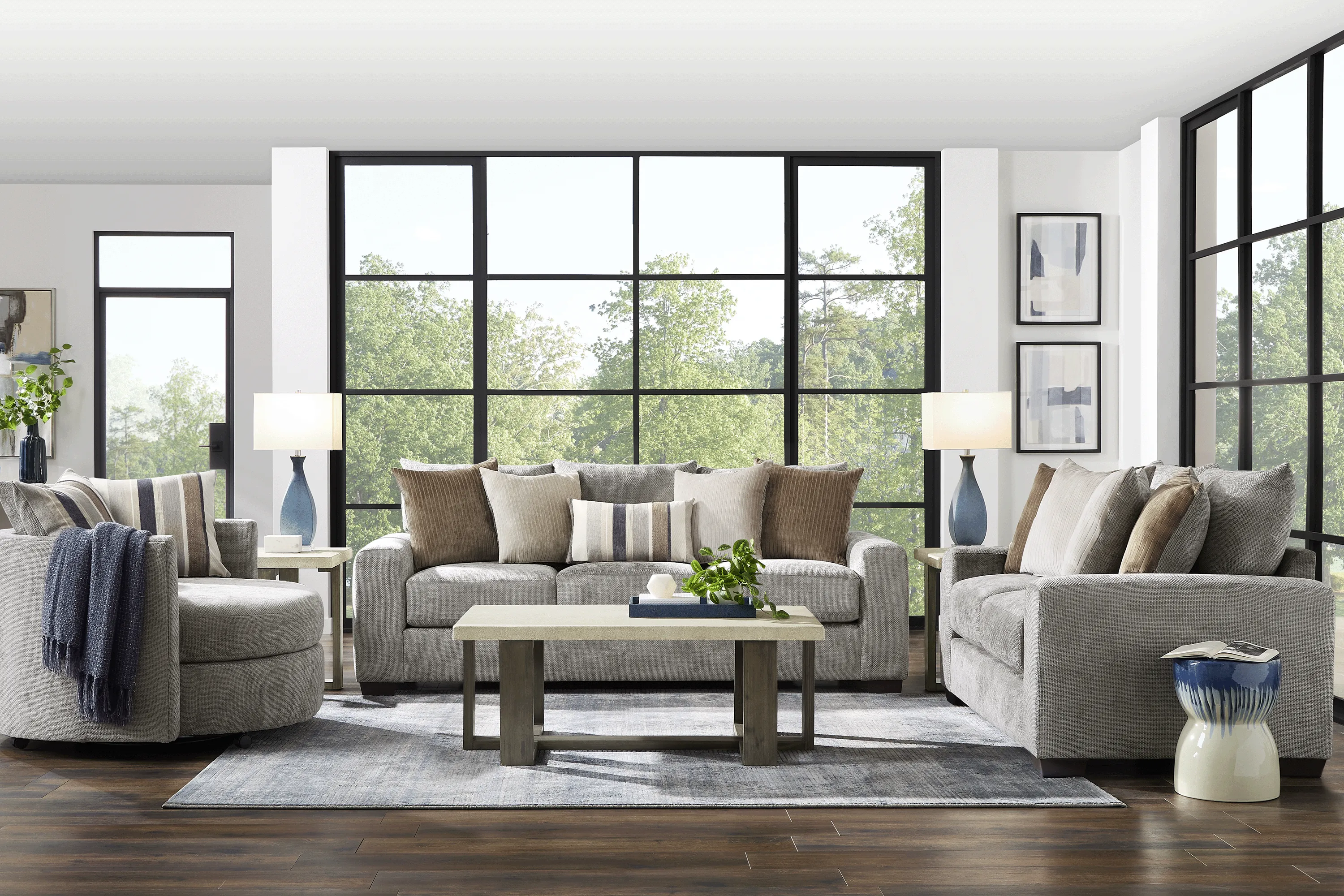 Martin Gray 2 Pc Living Room - Thumbnail - Image 1