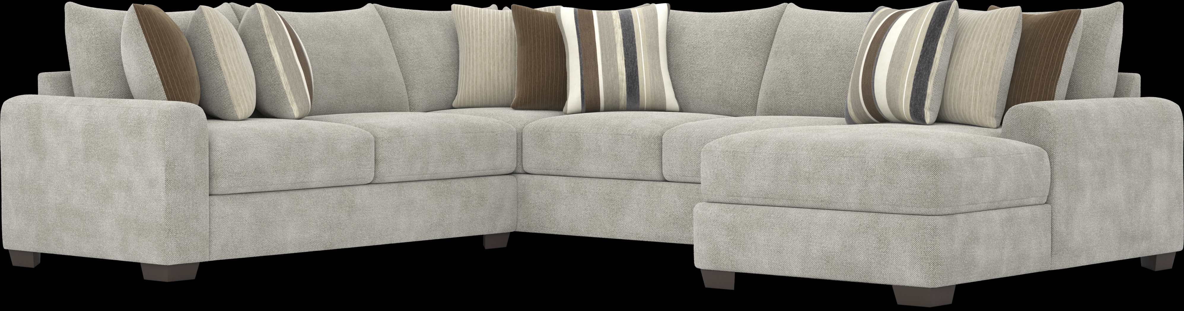 Martin Gray 3 Pc Sectional - Thumbnail - Image 1
