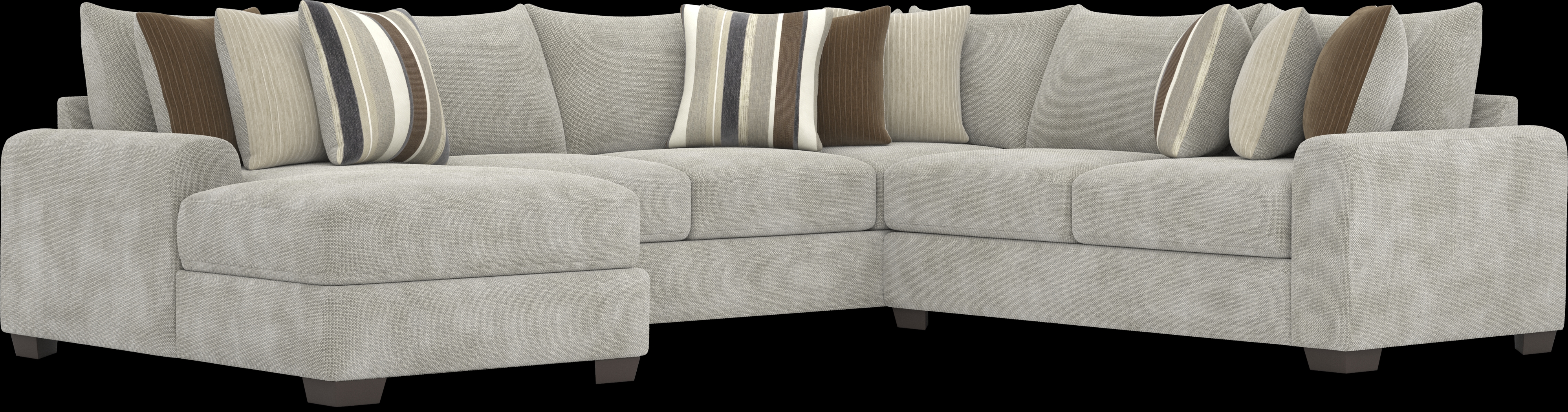 Martin Gray 3 Pc Sectional - Thumbnail - Image 1