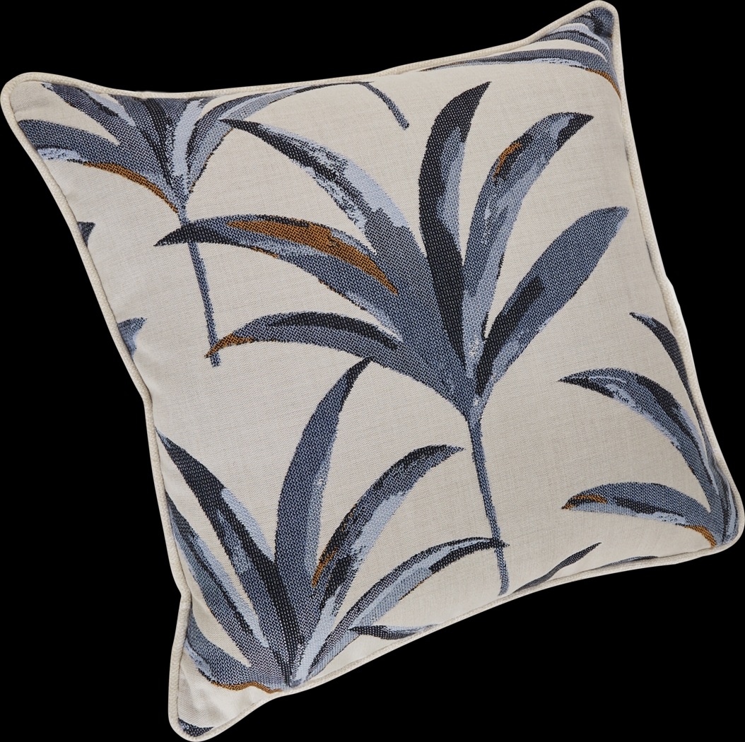 Martinique Beach Blue Indoor/Outdoor Accent Pillows, Set of Two - Thumbnail - Image 3