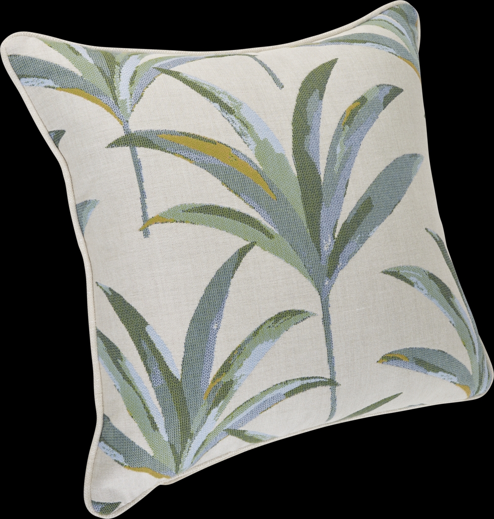 Martinique Tropics Celadon Indoor/Outdoor Accent Pillow, Set of 2 - Thumbnail - Image 2