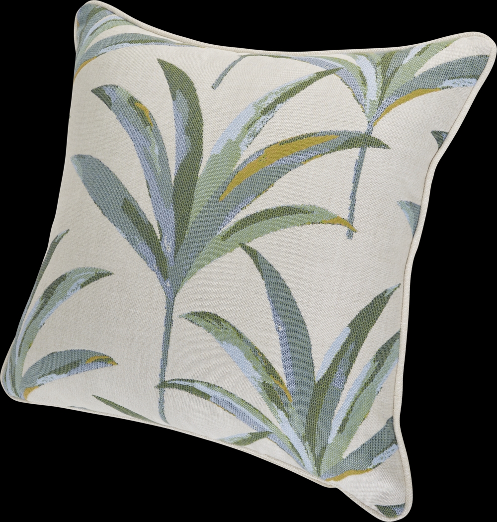 Martinique Tropics Celadon Indoor/Outdoor Accent Pillow, Set of 2 - Thumbnail - Image 3