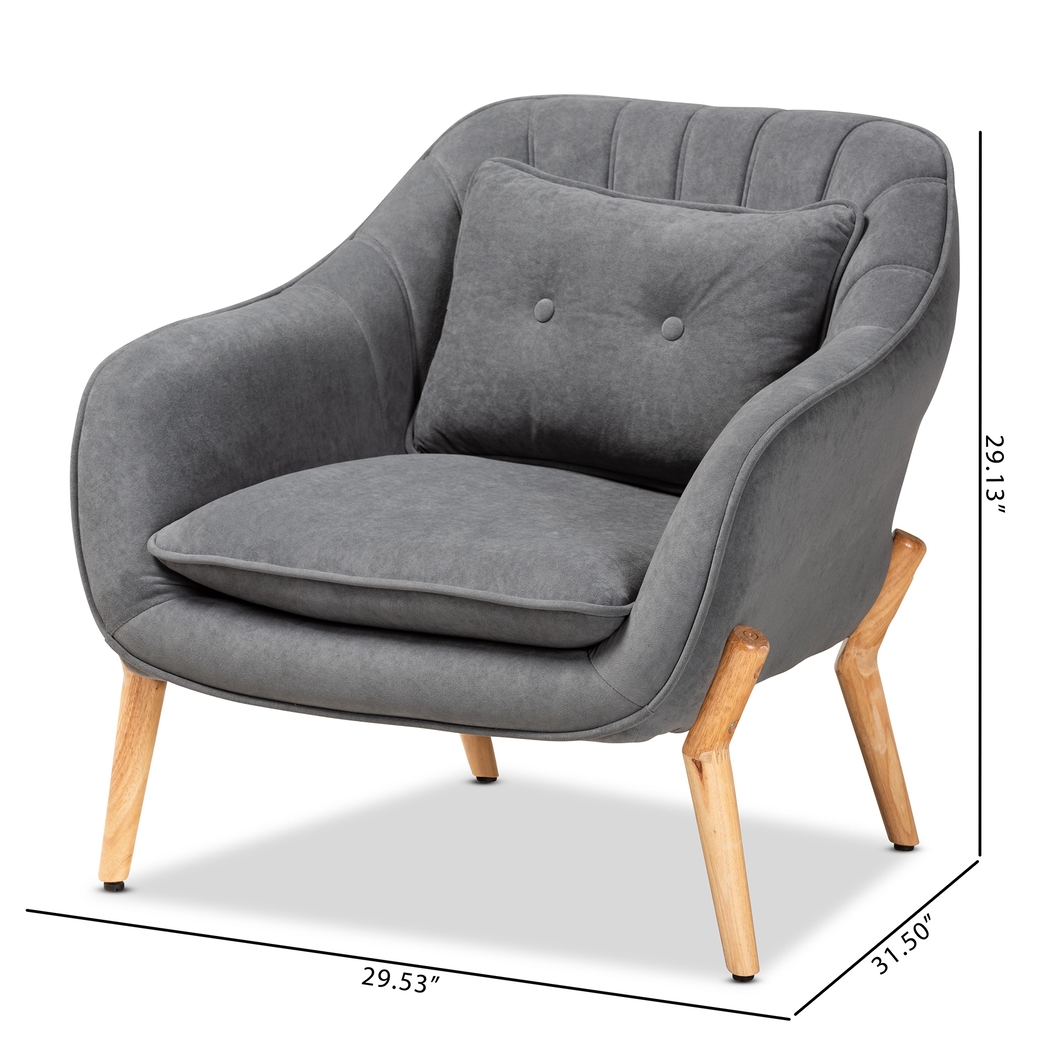 Martinsson Gray Accent Chair - Thumbnail - Image 10