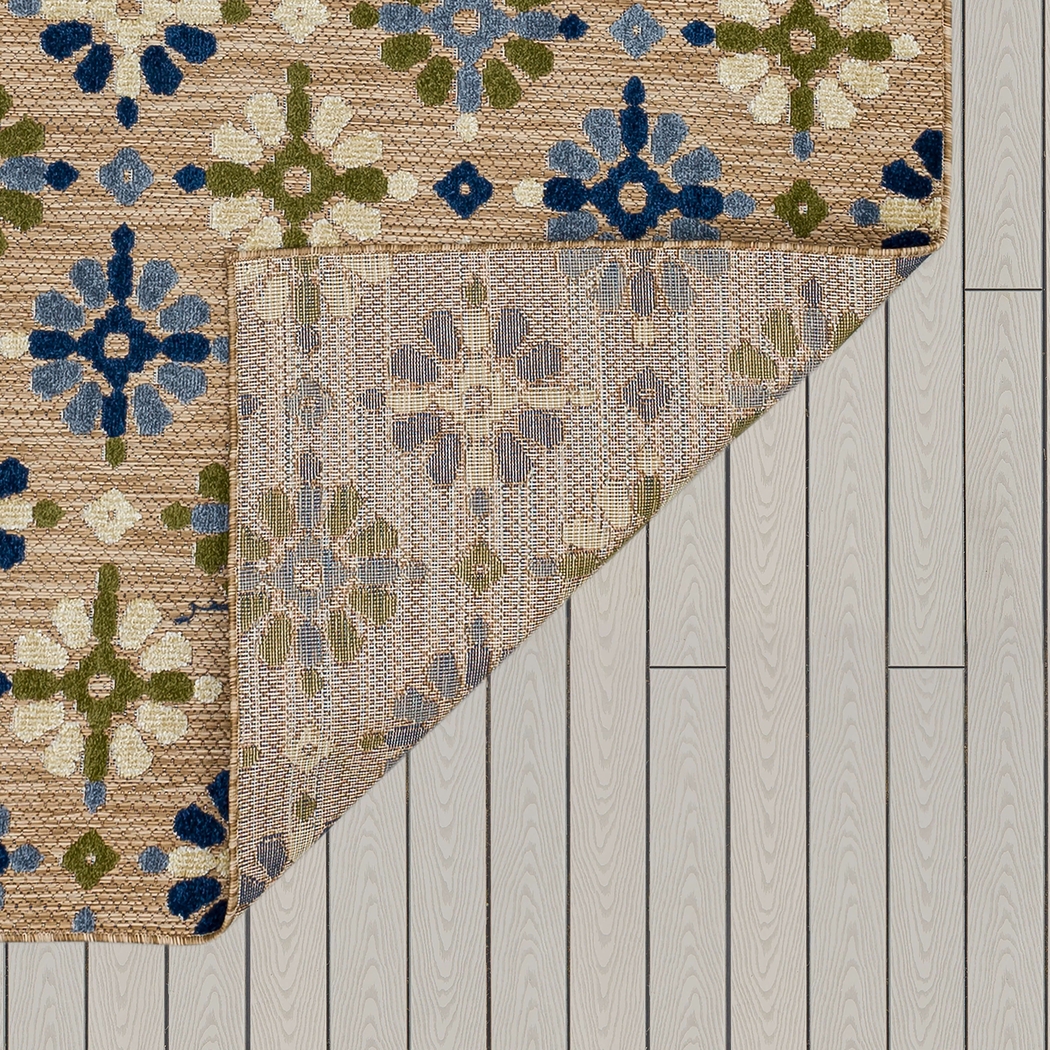 Martoise Blue 6' x 9' Indoor/Outdoor Rug - Thumbnail - Image 8