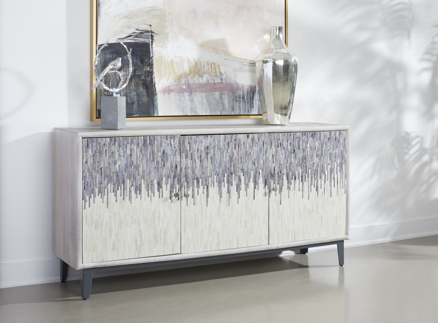 Marvaling White Credenza - Thumbnail - Image 2