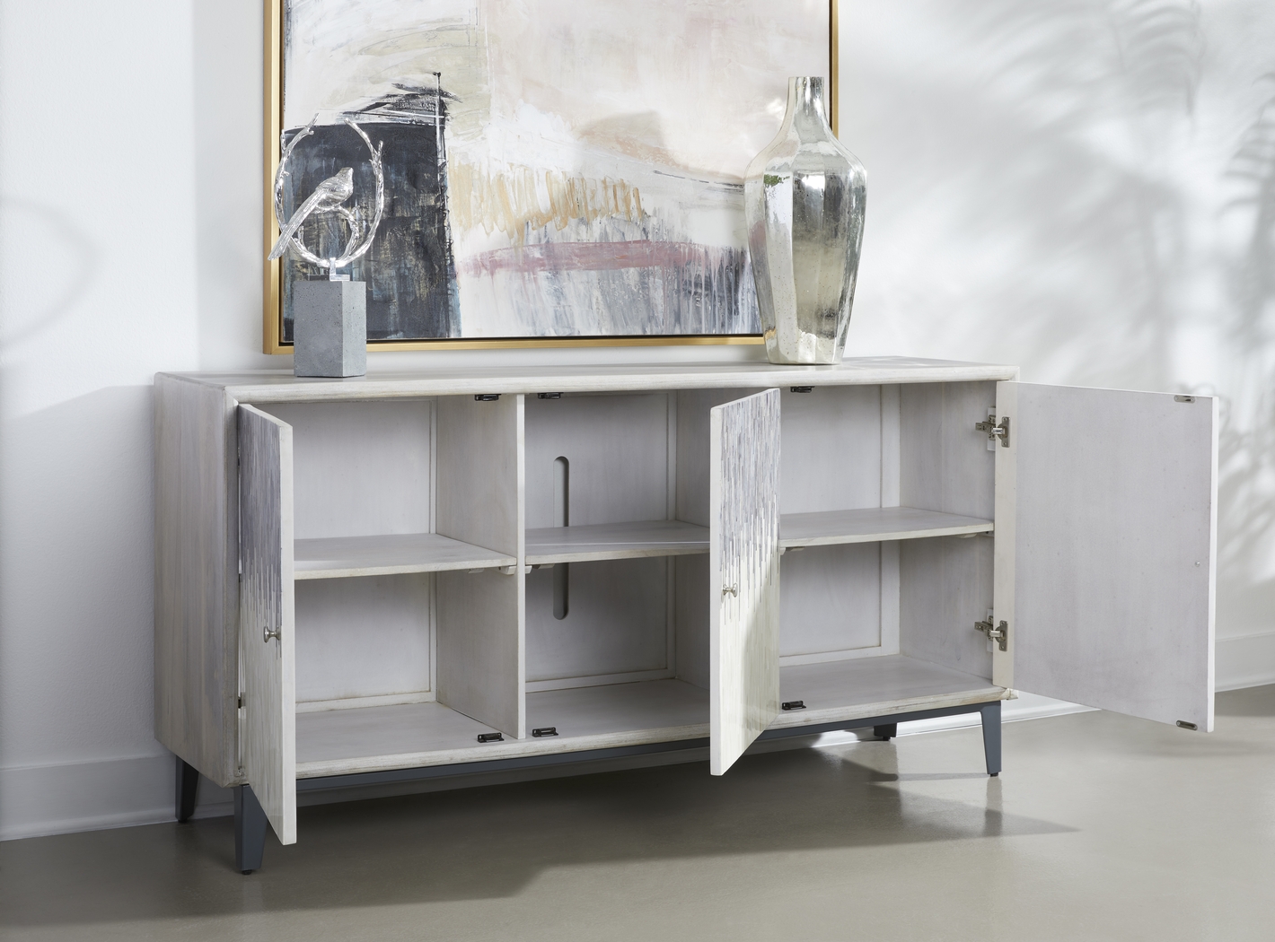 Marvaling White Credenza - Thumbnail - Image 3