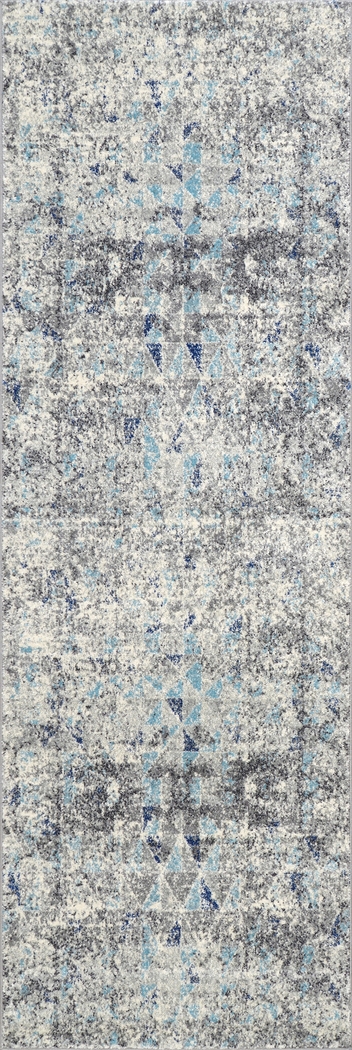 Marvan Blue 3' x 8' Runner Rug - Thumbnail - Image 1