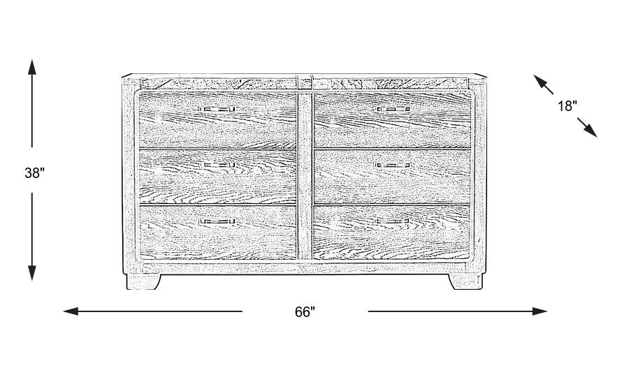 Dimension Image. Please refer to the Dimension Tab on this page for dimension details.