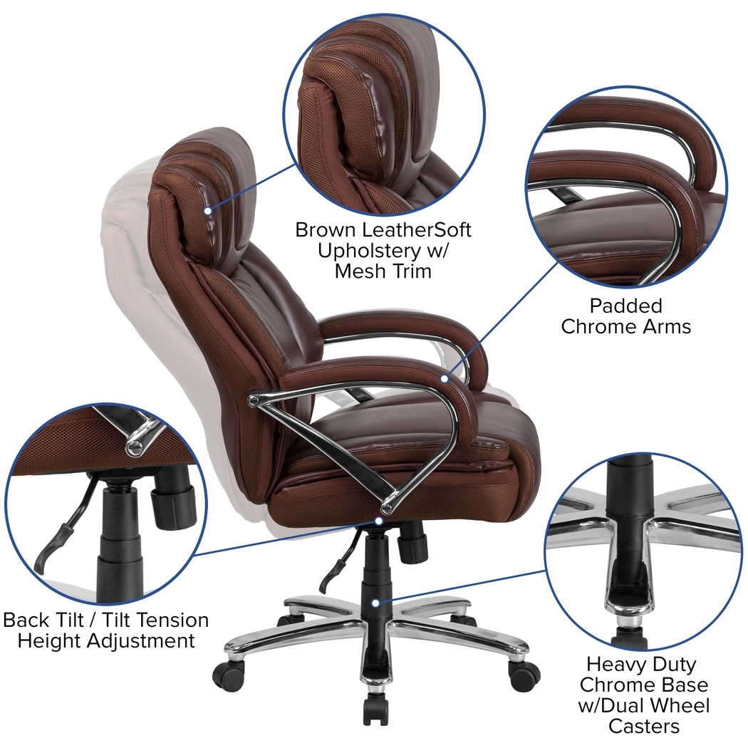 Marvin Brown Desk Chair - Thumbnail - Image 5