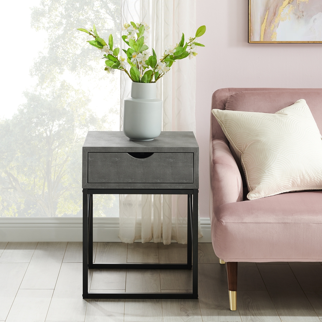 Marwill Gray Side Table - Thumbnail - Image 4