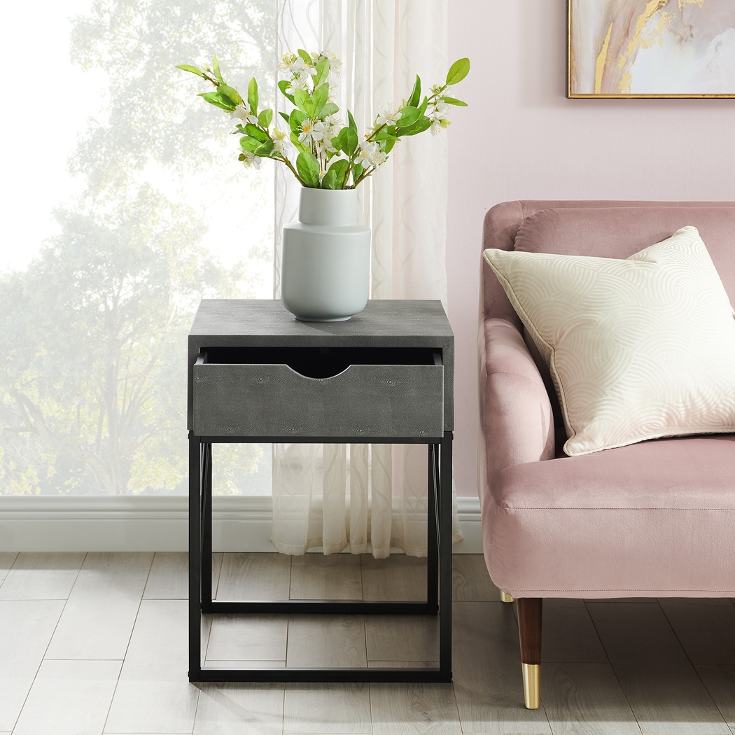 Marwill Gray Side Table - Thumbnail - Image 5