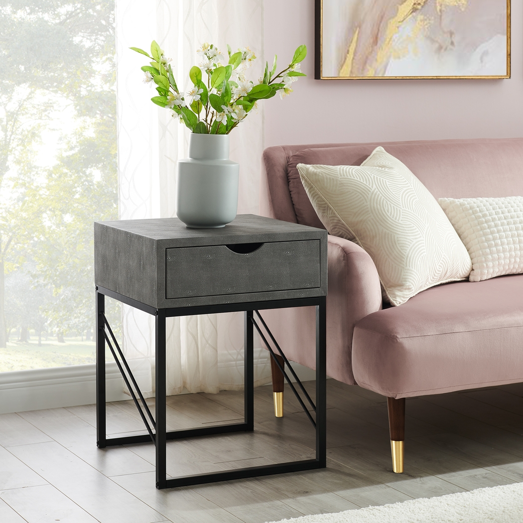 Marwill Gray Side Table - Thumbnail - Image 6