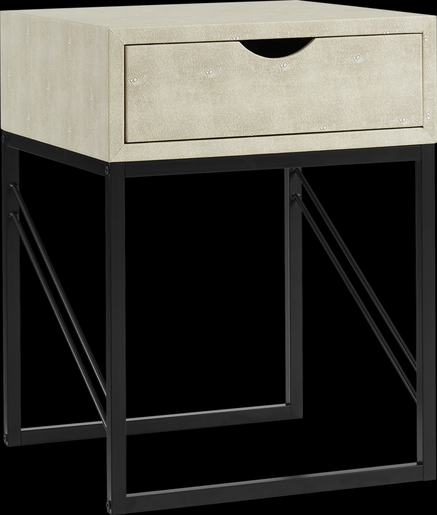 Marwill White Side Table - Thumbnail - Image 1