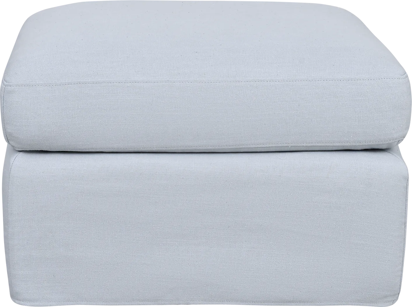 Mary Lou Blue Slipcover Glider Ottoman - Thumbnail - Image 2