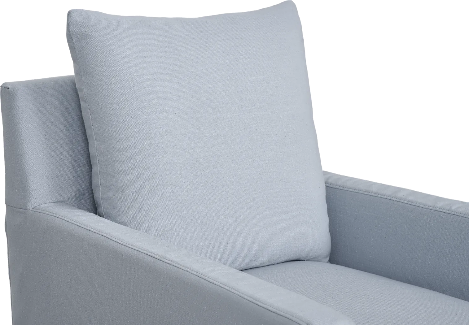 Mary Lou Blue Slipcover Swivel Glider - Thumbnail - Image 3