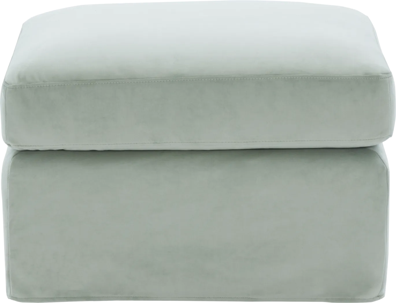 Mary Lou Green Slipcover Glider Ottoman - Thumbnail - Image 2
