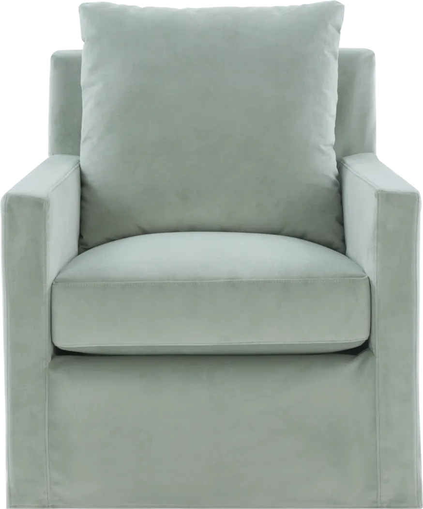 Mary Lou Green Slipcover Swivel Glider - Thumbnail - Image 2