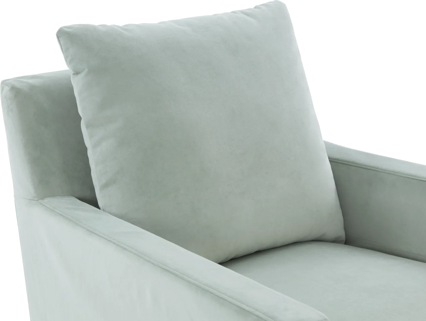 Mary Lou Green Slipcover Swivel Glider - Thumbnail - Image 3