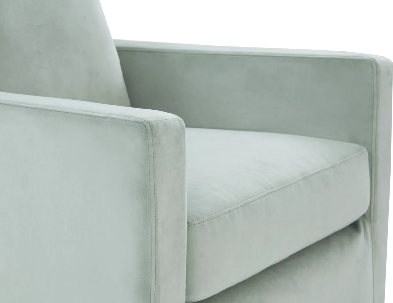 Mary Lou Green Slipcover Swivel Glider - Thumbnail - Image 4
