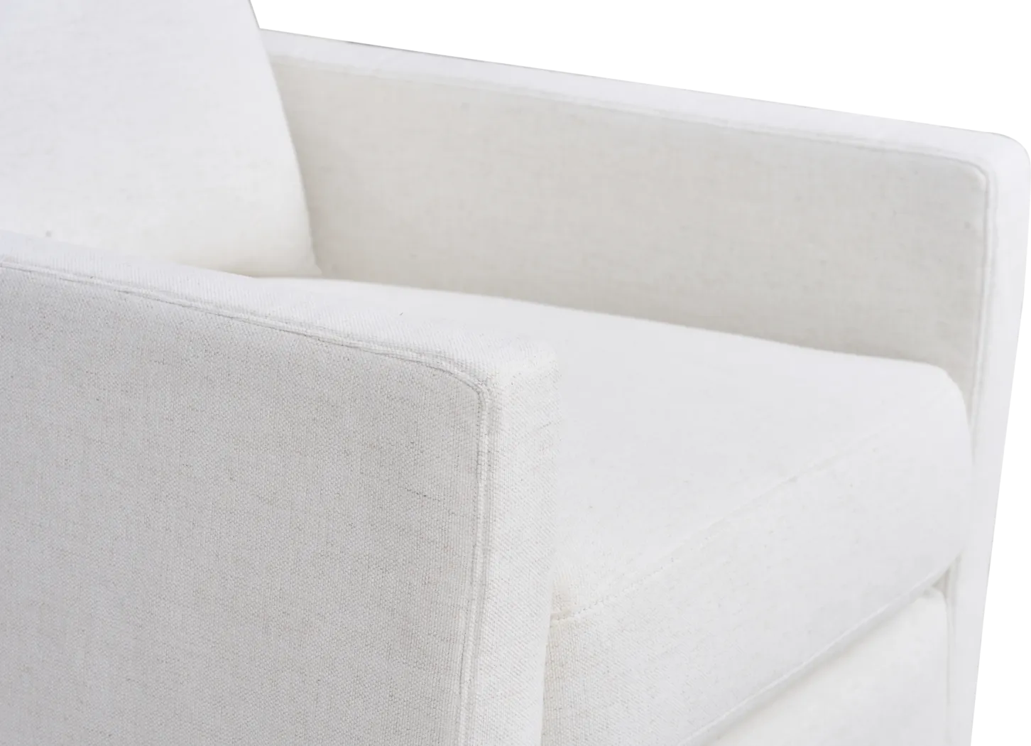 Mary Lou White Slipcover Swivel Glider - Thumbnail - Image 4