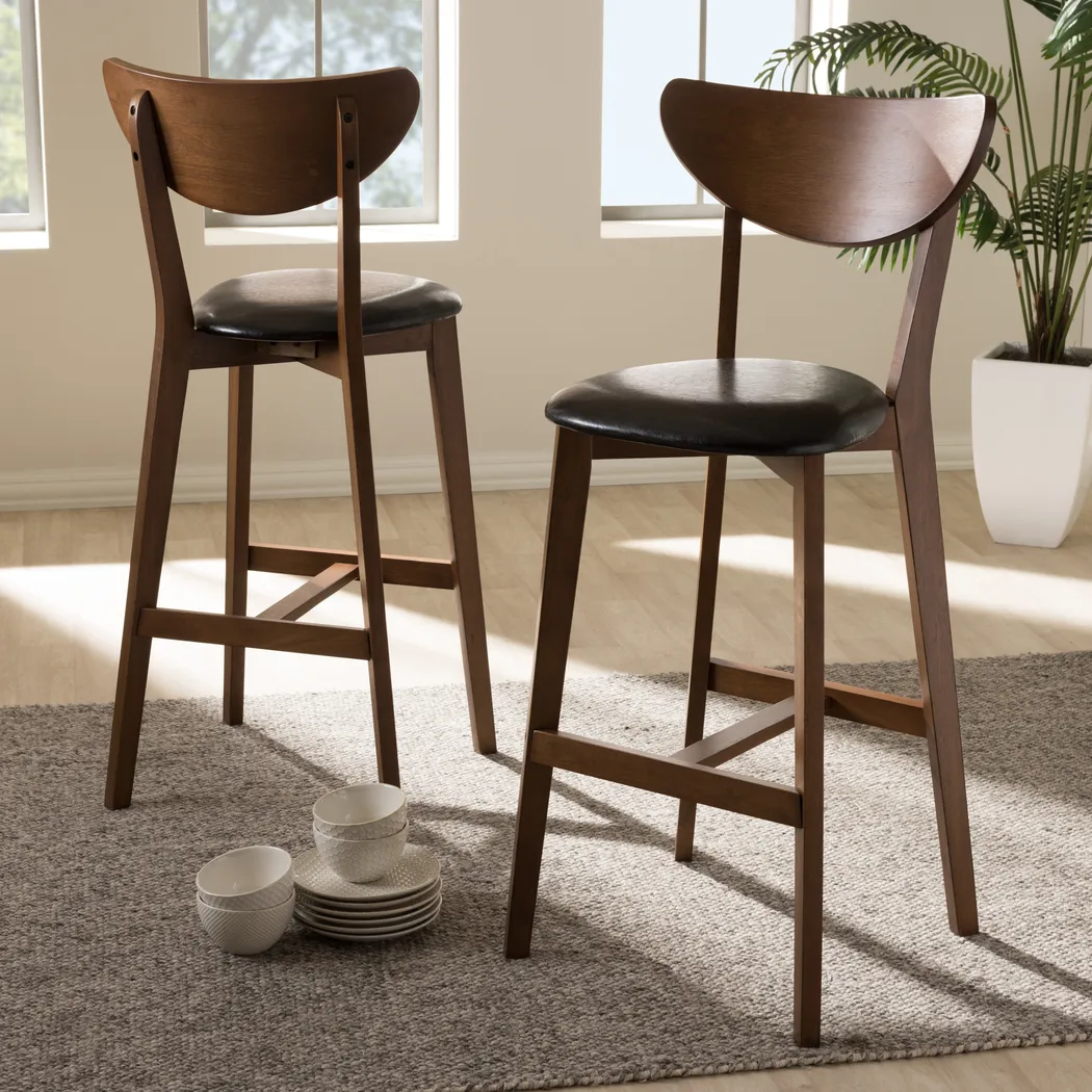 Marylebone Black Barstool (Set of 2) - Thumbnail - Image 2
