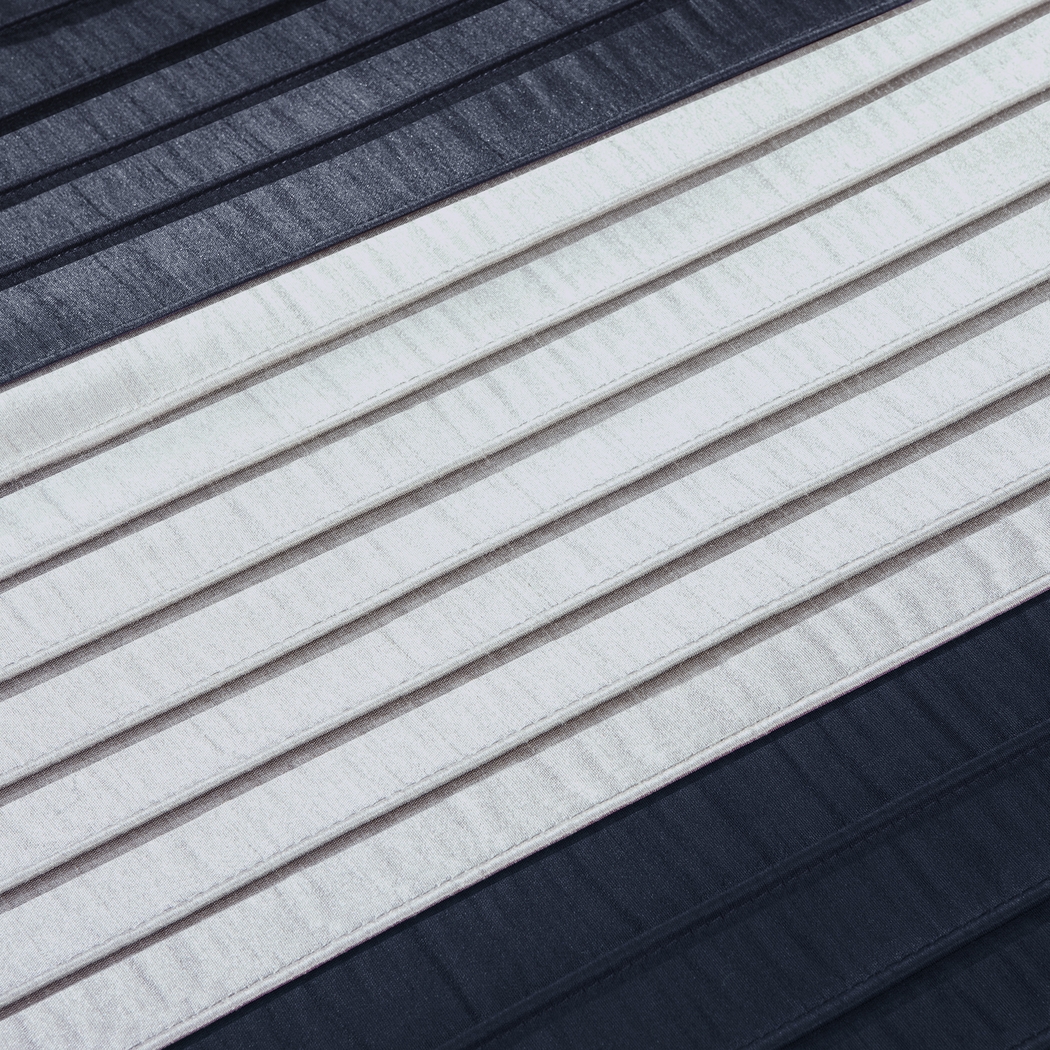 Maryn Navy 7 Pc Queen Comforter Set - Thumbnail - Image 4