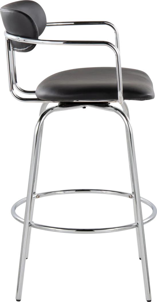Marysa Black Counter Height Stool, Set of 2 - Thumbnail - Image 5