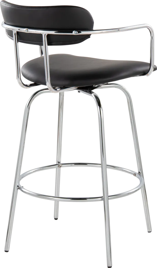 Marysa Black Counter Height Stool, Set of 2 - Thumbnail - Image 6