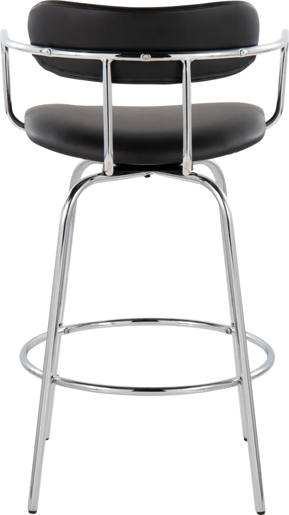 Marysa Black Counter Height Stool, Set of 2 - Thumbnail - Image 7