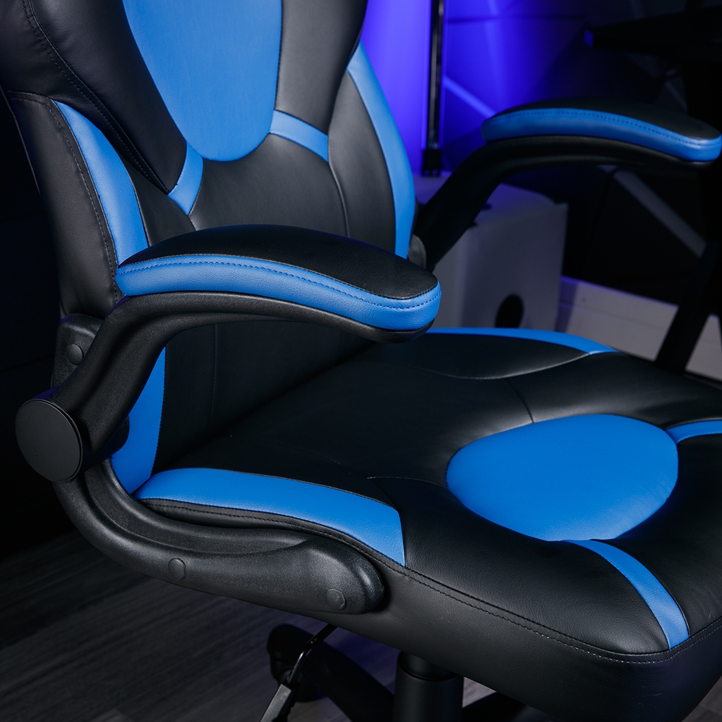 Masdon Black/Blue Office Chair - Thumbnail - Image 7