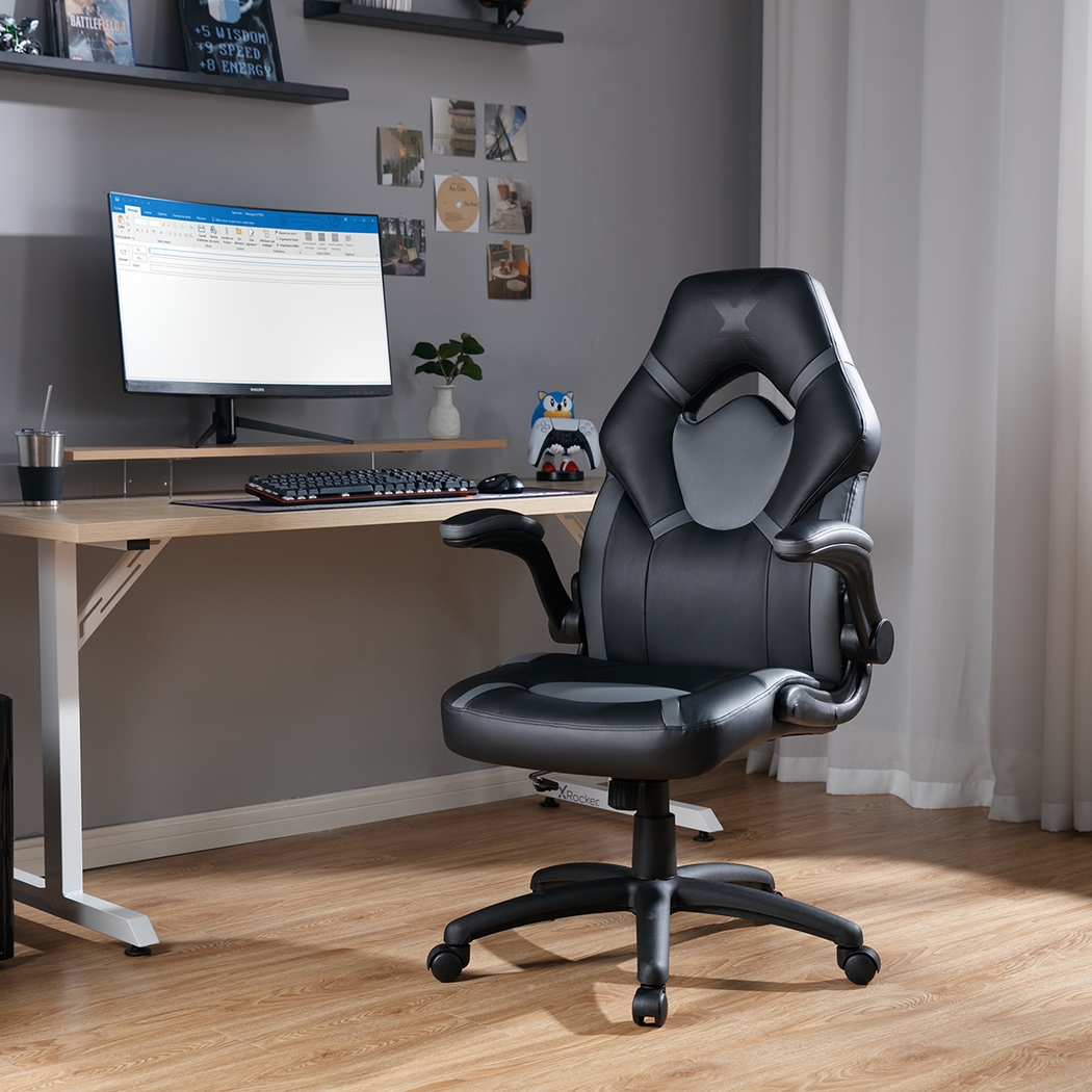 Masdon Black/Gray Office Chair - Thumbnail - Image 4
