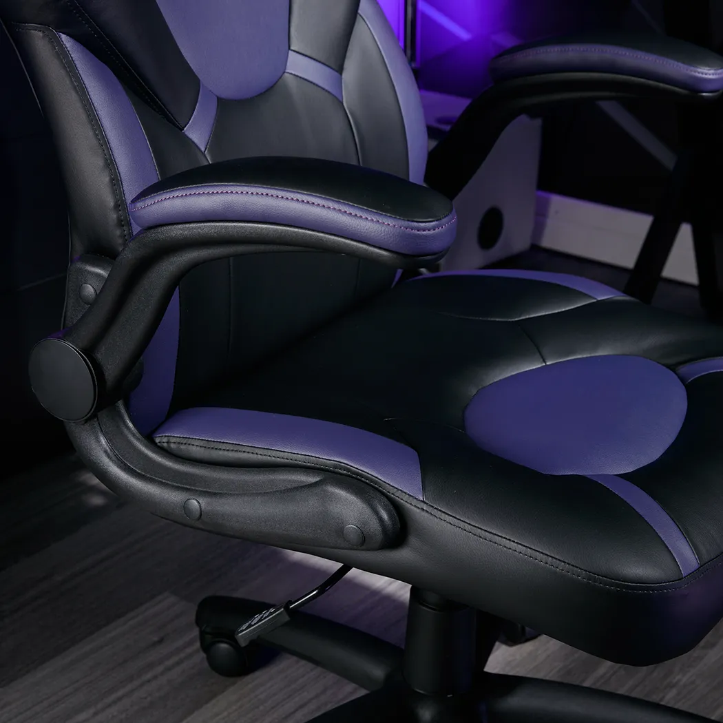 Masdon Black/Purple Office Chair - Thumbnail - Image 7