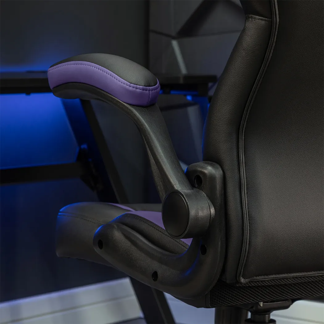 Masdon Black/Purple Office Chair - Thumbnail - Image 8