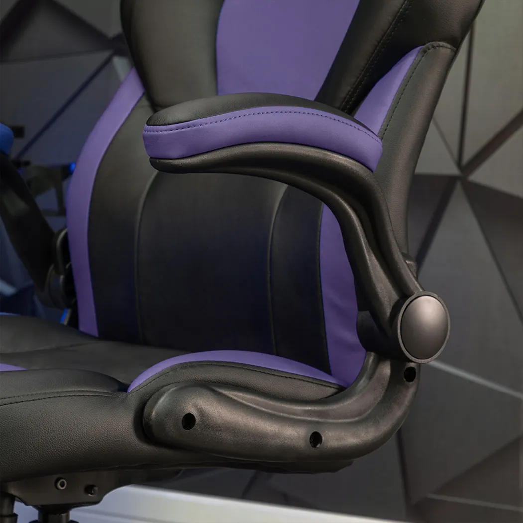 Masdon Black/Purple Office Chair - Thumbnail - Image 9