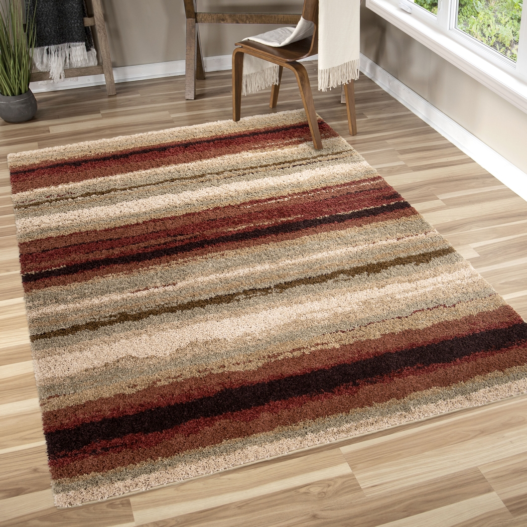 Masing Red 5'3 x 7'6 Rug - Thumbnail - Image 2