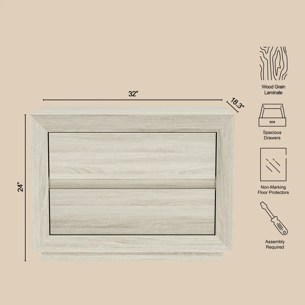Masiva II Beige Nightstand - Thumbnail - Image 5