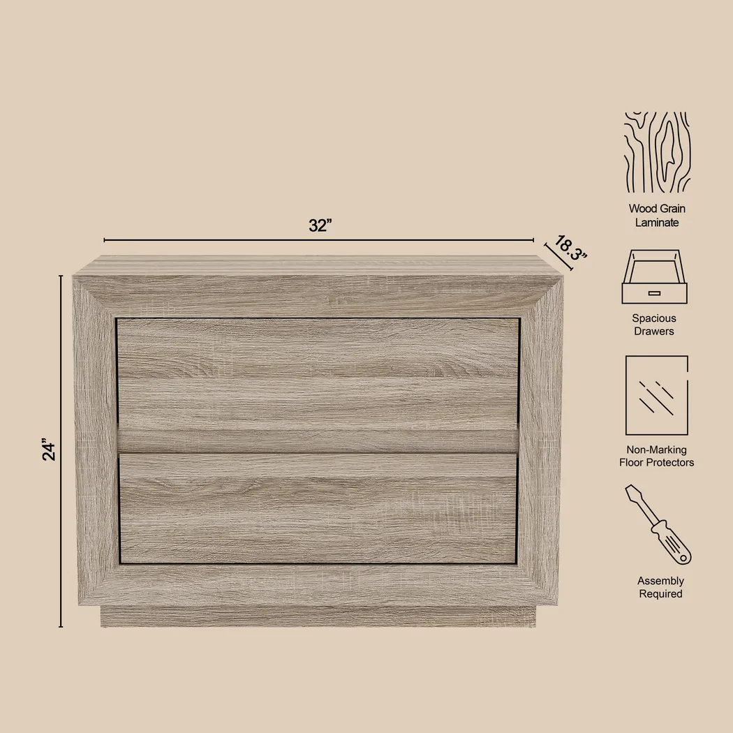 Masiva II Brown Nightstand - Thumbnail - Image 4