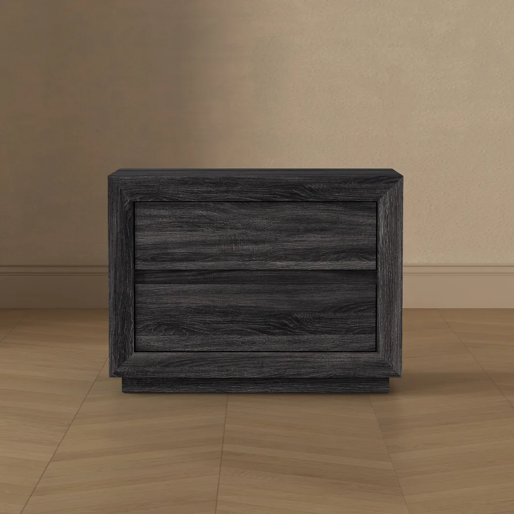 Masiva II Charcoal Nightstand - Thumbnail - Image 3