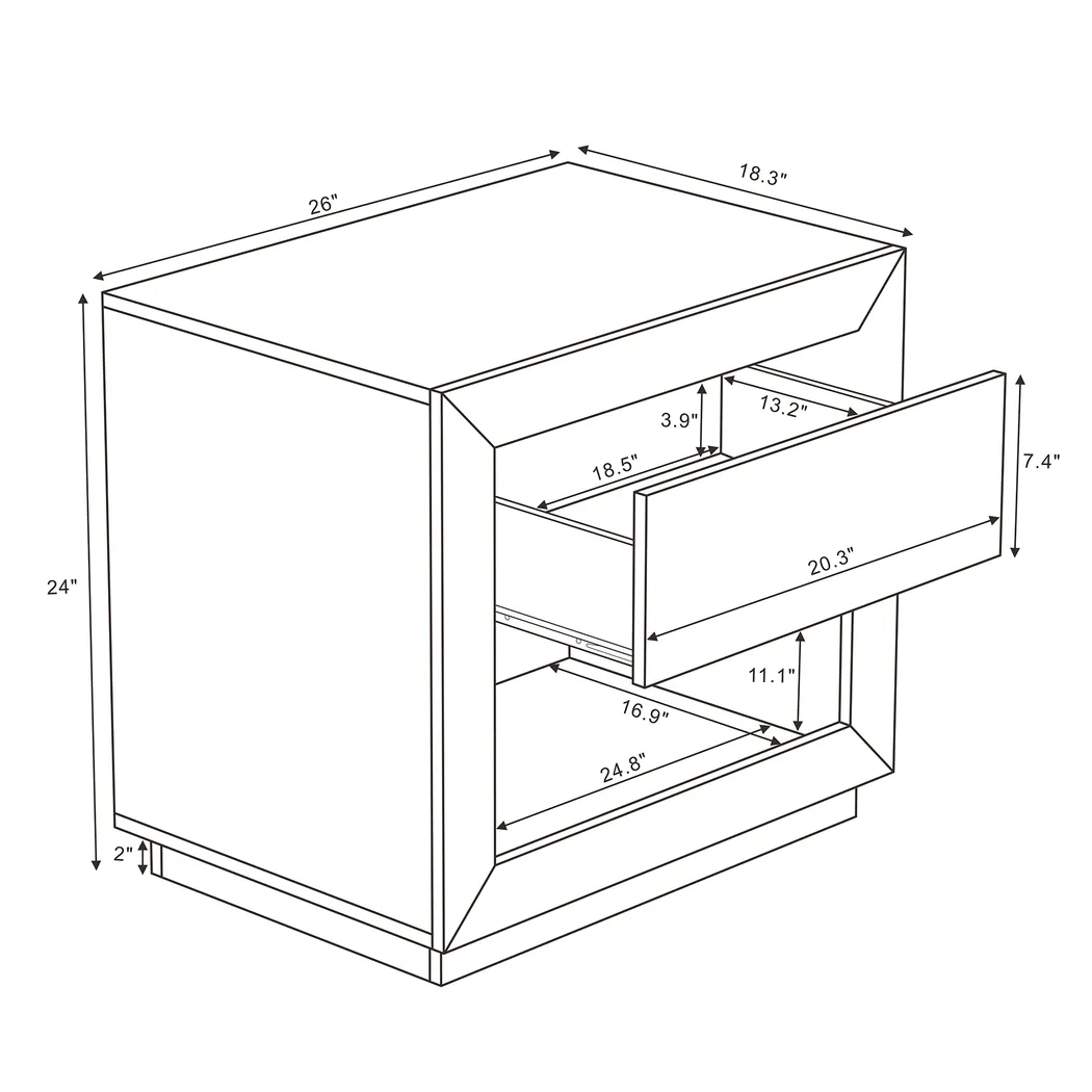 Masiva III Brown Nightstand - Thumbnail - Image 6