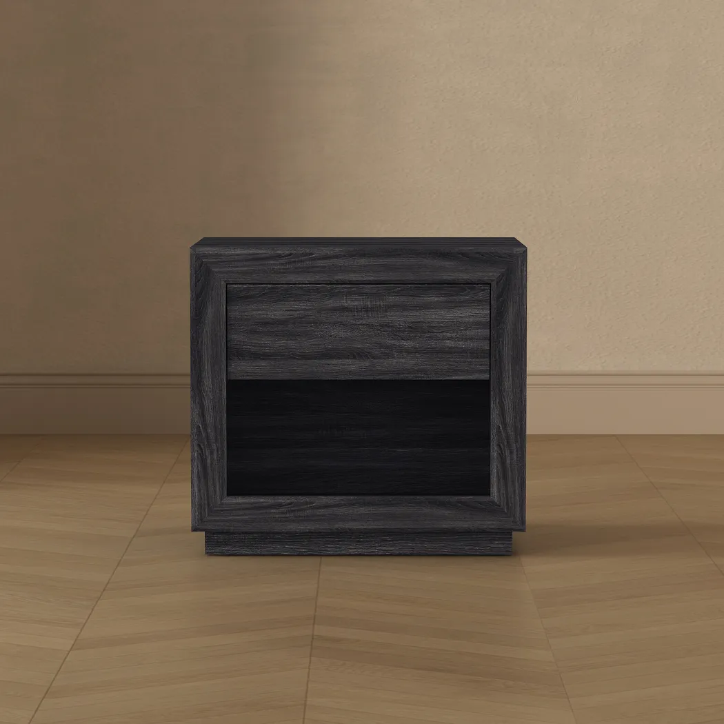 Masiva III Charcoal Nightstand - Thumbnail - Image 2