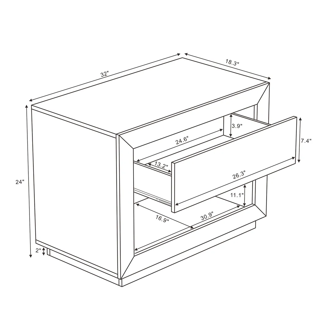 Masiva IV Brown Nightstand - Thumbnail - Image 4