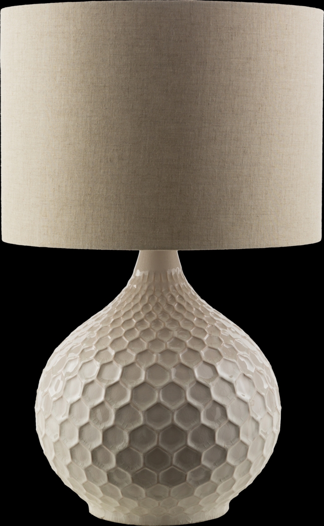 Masser Circle Ivory Lamp - Thumbnail - Image 1