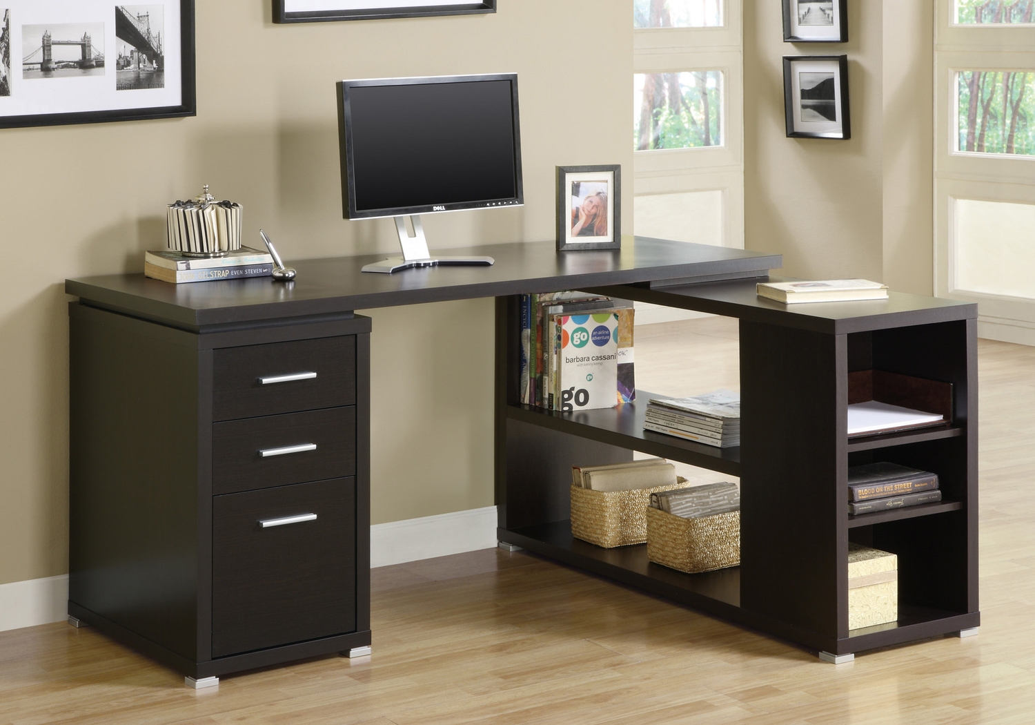 Massillon Cappuccino Desk - Thumbnail - Image 3