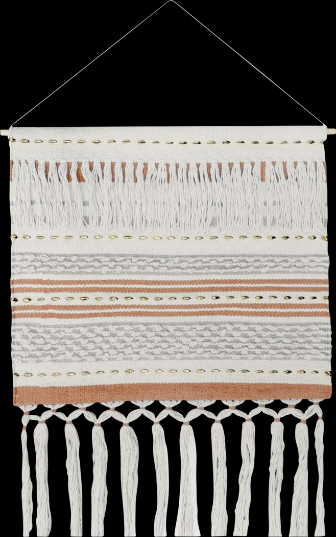 Masugi Orange/Cream Wall Decor - Thumbnail - Image 1