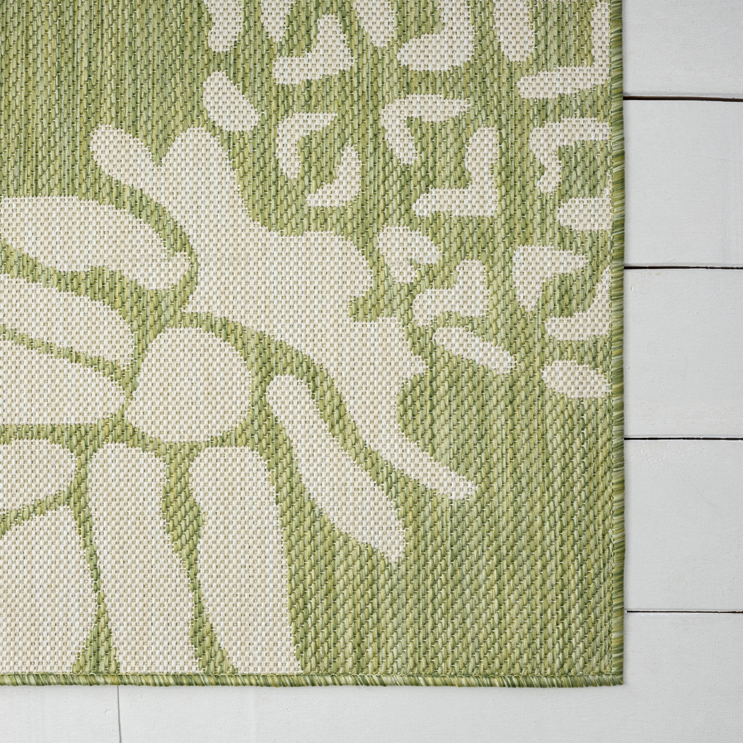 Matarane Green 7'9 x 9'9 Indoor/Outdoor Rug - Thumbnail - Image 3