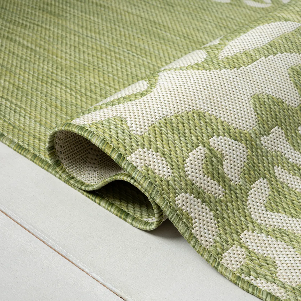 Matarane Green 7'9 x 9'9 Indoor/Outdoor Rug - Image 5