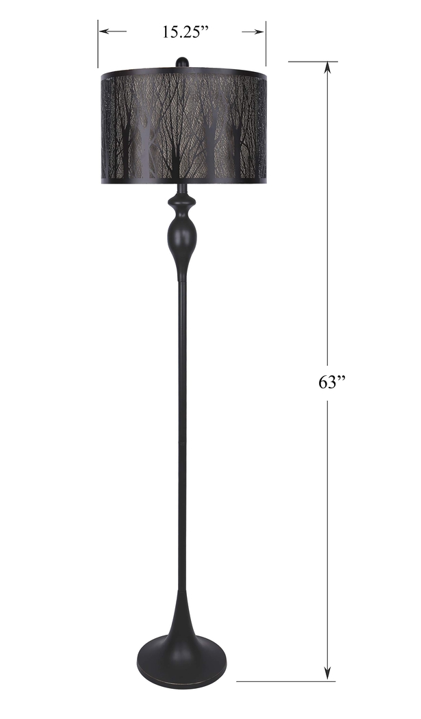 Mathena Drive Bronze Floor Lamp - Thumbnail - Image 4