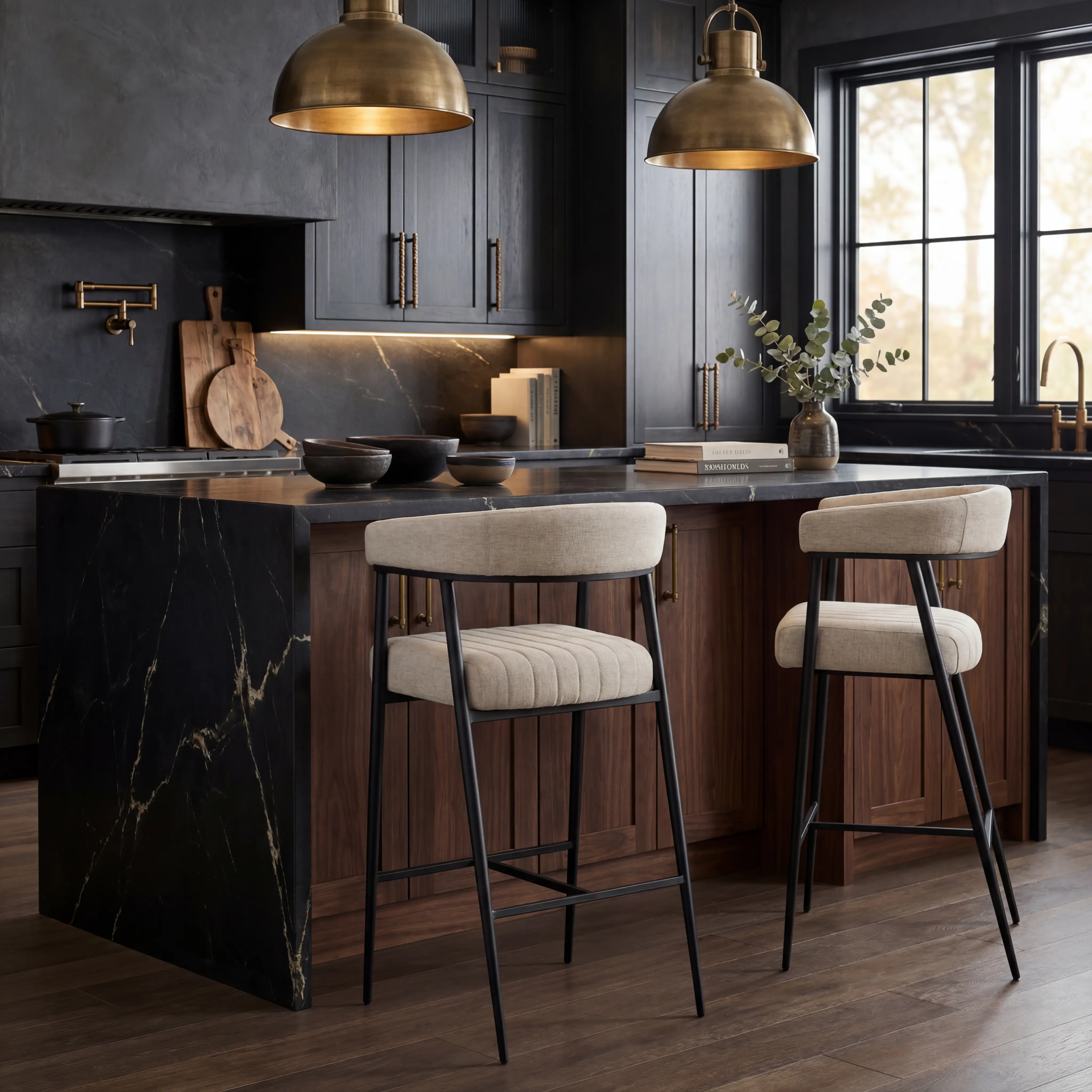 Mathis Cream Bar Stool - Thumbnail - Image 4